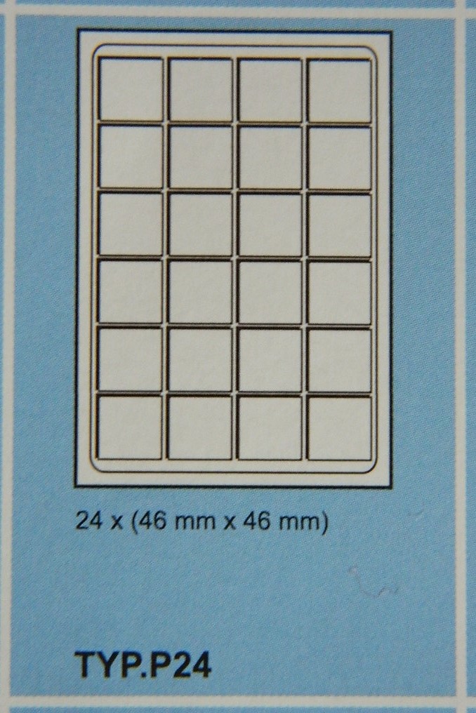 Plato na mince semiš 6/4 čtvercové + průhledný kryt