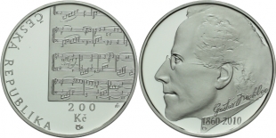 200 Kč 2010 150. výročí narození Gustava Mahlera  BK