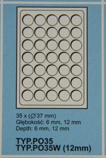 Plato na mince semiš 7/5 kruhové + průhledný kryt